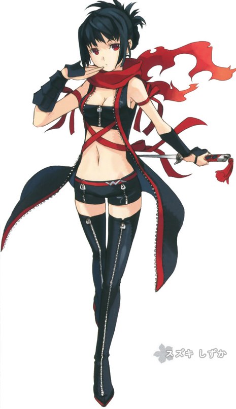 Anime girl ninja assassin